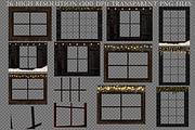 Christmas window and lights overlays, an Object Graphic by Paper Farms (Thumbnail 6 of 7)