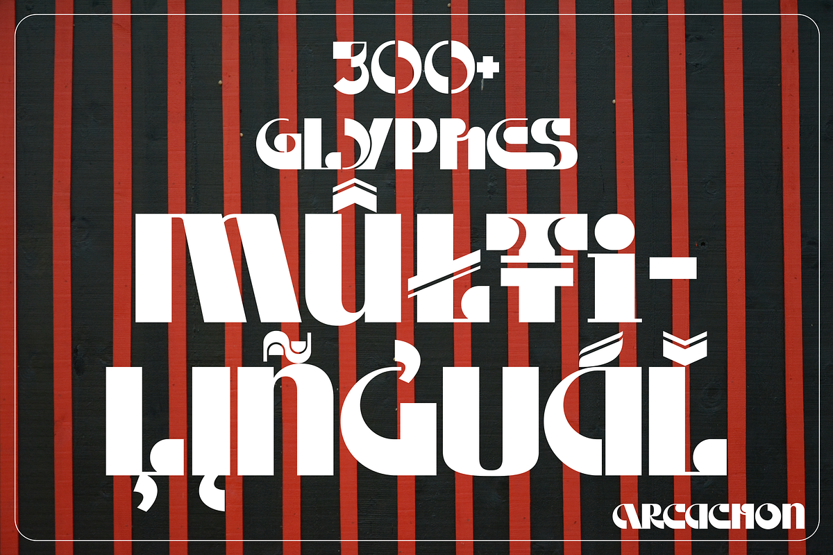 ARCACHON ArtDeco Typeface preview 2
