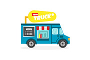 Set of vector food trucks, an Object Graphic by flatart (Thumbnail 5 of 7)
