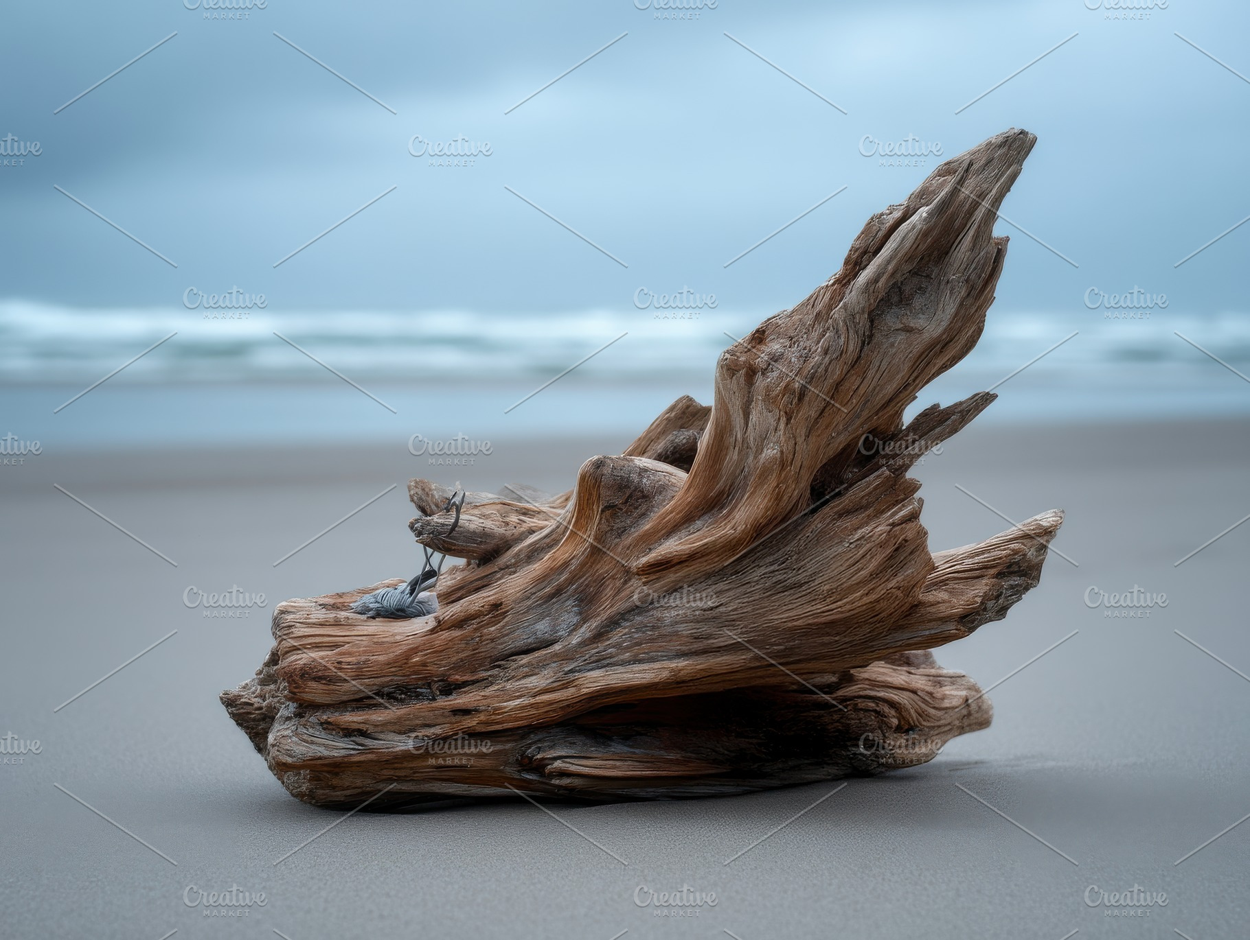 Driftwood on Nordic Shore, a Nature Photo by Virgo Studio