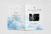 Blue Sky Funeral Program Template, a Flyer Template by BrandPacks (Thumbnail 2 of 5)