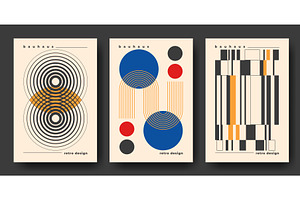 Bauhaus cover designs with black, an Illustration by art PVP - market