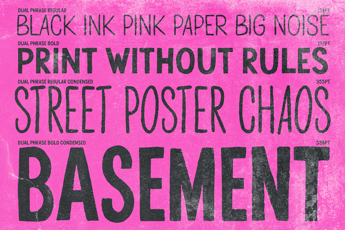 Dualphrase — Rough Display Family, a Handwritten Font by Invasi Studio (Photo 4 of 10)