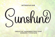 Sunshine | Script Font, a Handwritten Font by Scratchones (Thumbnail 1 of 9)