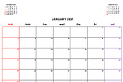 Calendar Planner 2021, a Flyer Template by art789 studio (Thumbnail 1 of 13)