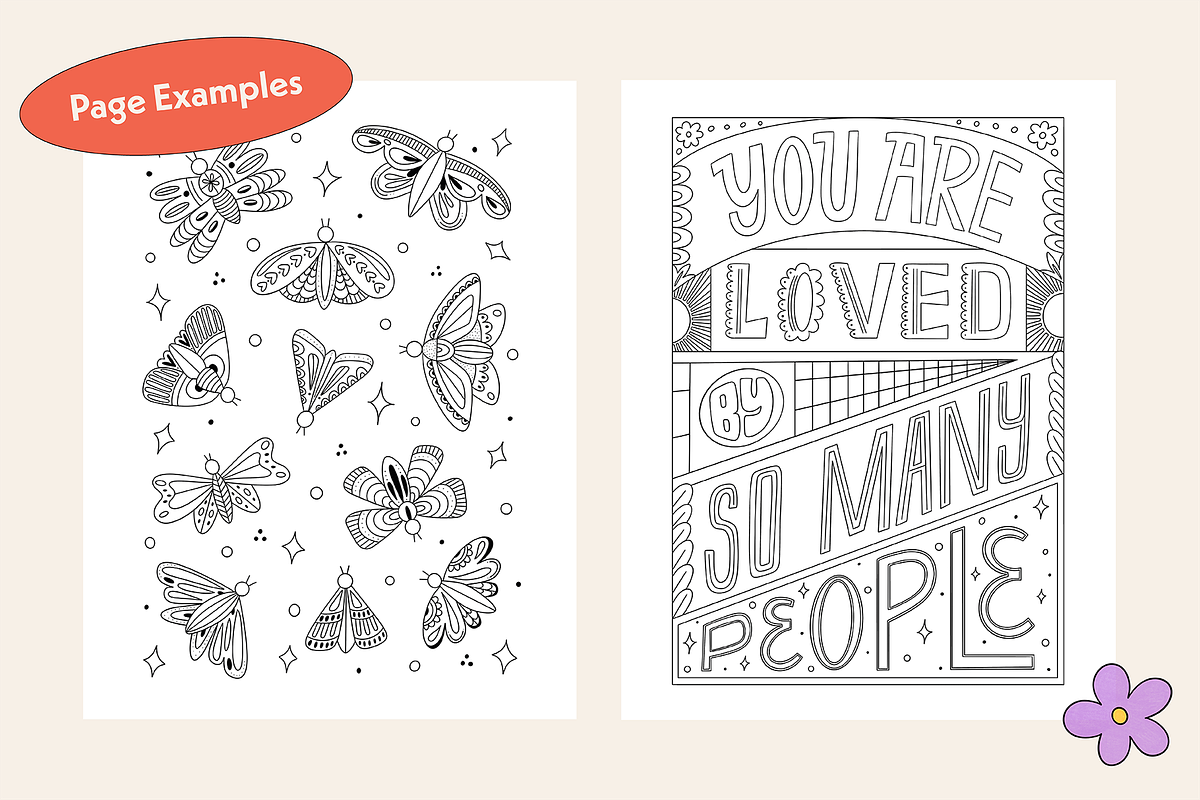 Speaking Kindly Coloring Pages, an Illustration by portice_studio (Photo 4 of 5)