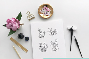 Minimalist Succulent Clipart Bundle