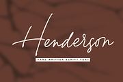 Henderson Script, a Script Font by Quothron (Thumbnail 1 of 8)