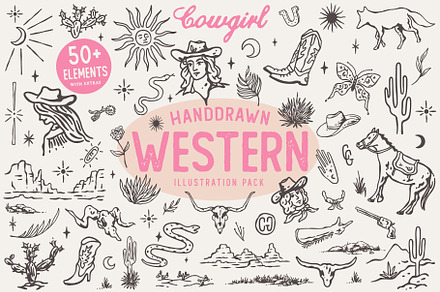 Western cowgirl illustration, an Object Illustration by youken