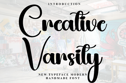 Creative Varsity, a Handwritten Font by FreshTypeINK