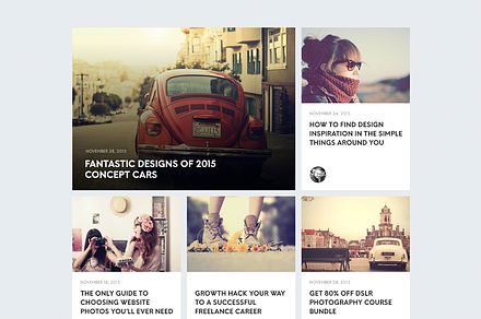 Blog ui interface (PSD)