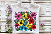 Wildflower Summer Floral PNG, an Illustration by CraftArtStudio (Thumbnail 2 of 4)