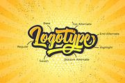 Michail Script Layered Fonts, a Script Font by Debut Studio (Thumbnail 3 of 10)
