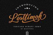 Losttimoh - Vintage Script Font, a Script Font by Beautypes (Thumbnail 1 of 9)