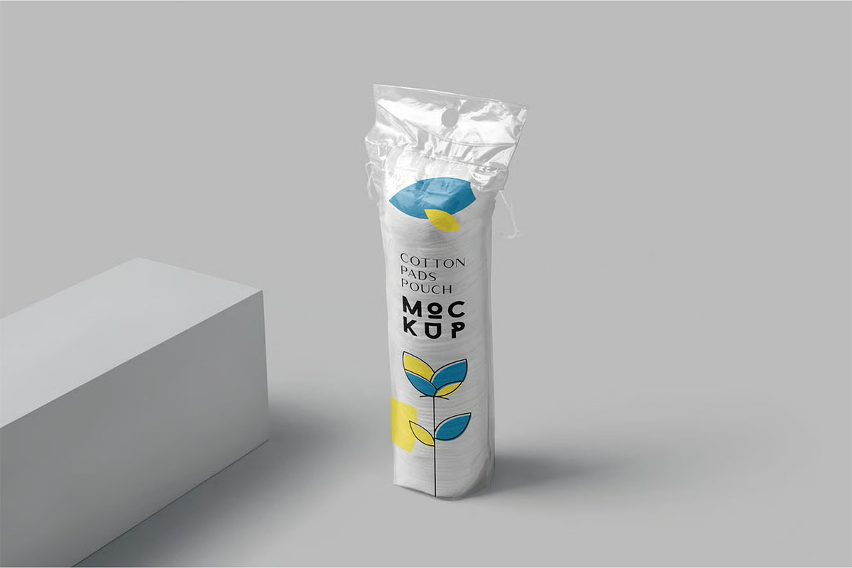 Round Cotton Pad Pack Mockups, a Product Mockup by megostudi0 (Photo 3 of 6)