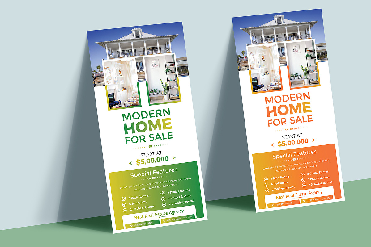 Real Estate Rack Card, a Flyer Template by ARP Creation (Photo 2 of 6)
