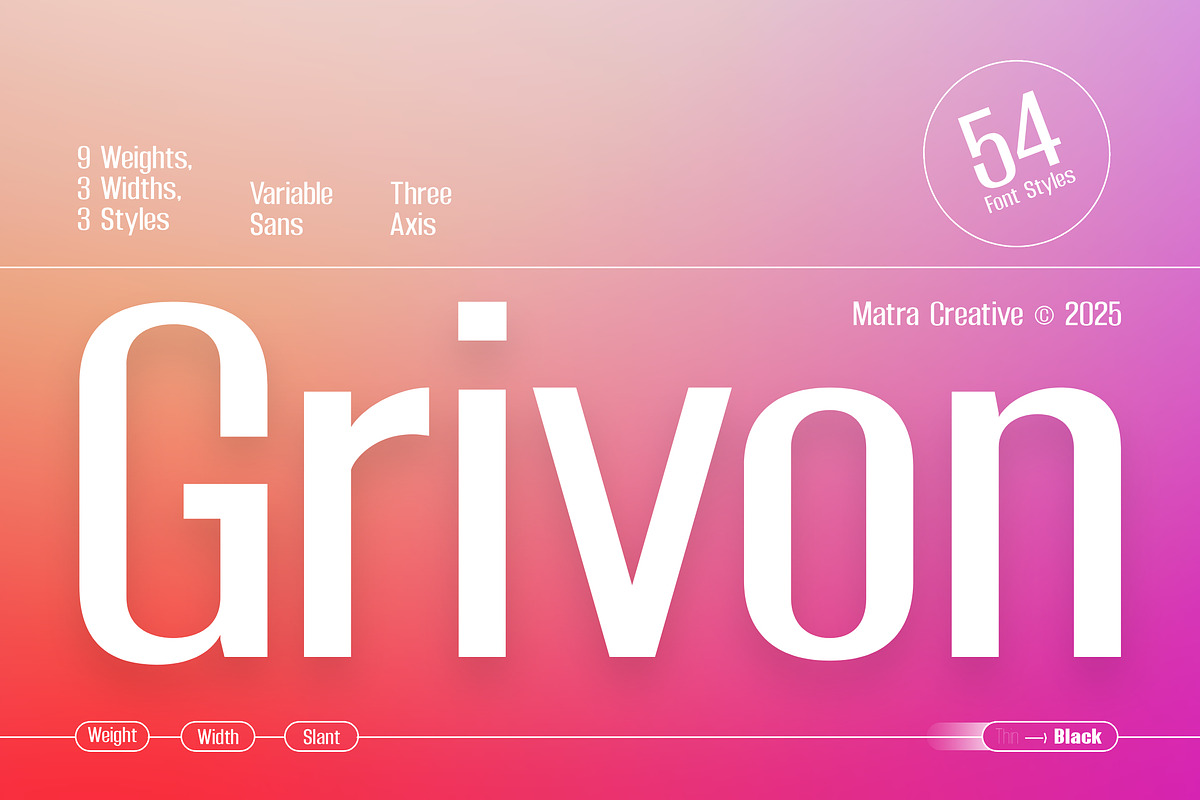 Grivon, a Font by Matra Creative (Photo 1 of 15)
