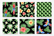 Watercolor tropical patterns, a Pattern Graphic by AV Design (Thumbnail 2 of 7)