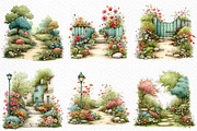 Whimsical Summer Pathway Clipart, an Illustration by Craft Nest (Thumbnail 5 of 12)