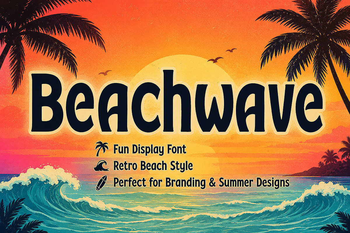 Beachwave, a Slab Serif Font by Wow Magic (Photo 1 of 5)