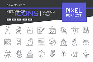 Pixel Perfect Icons Collection (BW)