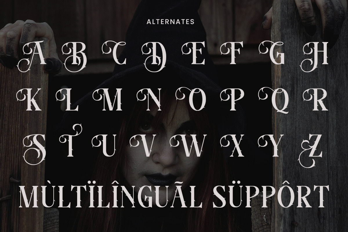 Deadly Sins – Gothic Horror Display, a Serif Font by roomspace creative lab (Photo 7 of 12)