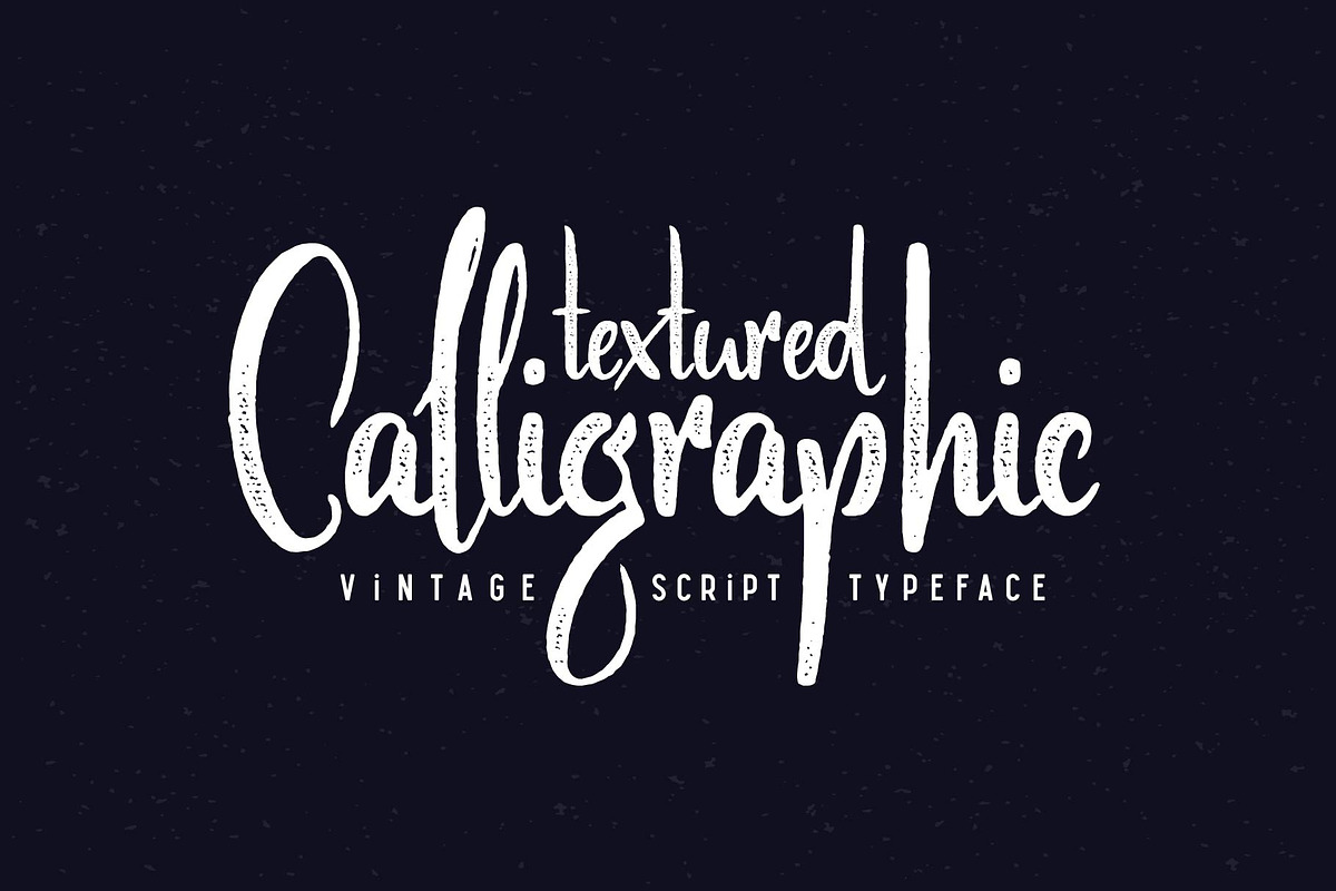 Scratches calligraphic font preview 3