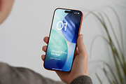24 iPhone 17 Pro in Hand Mockups, an iPhone Mockup by Asylab (Thumbnail 99 of 107)