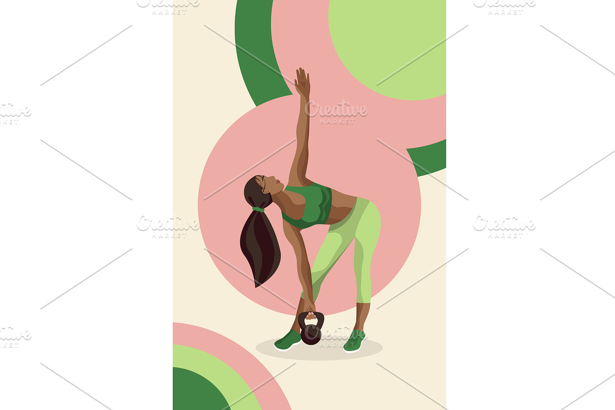 Faceless woman engaging in, a Sport Illustration by okskukuruza