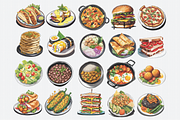 Food From Around The World Clipart, a Food Illustration by Crafts of The Moon (Thumbnail 3 of 5)