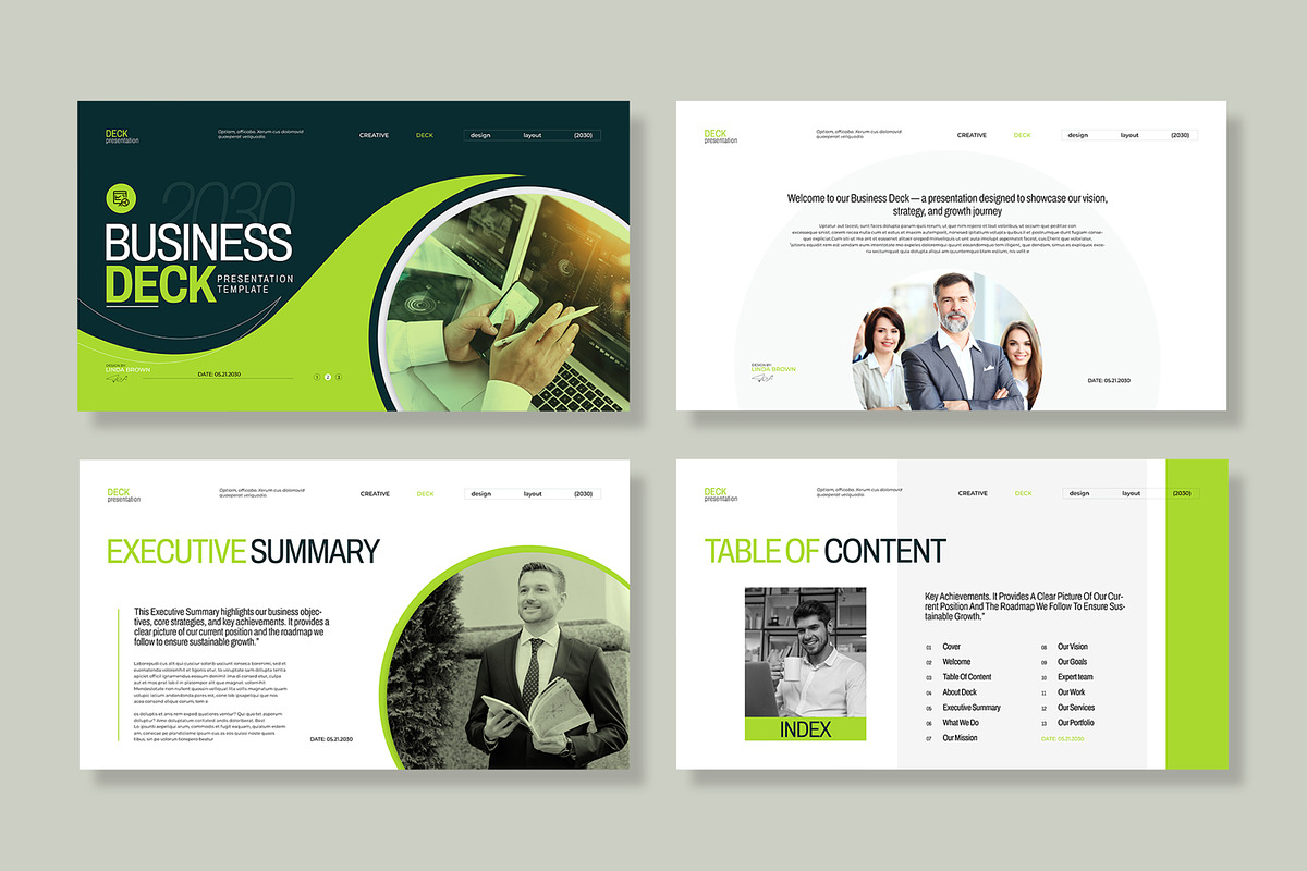 Business Deck Presentation Template preview 2
