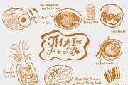 Thai Food Hand-Drawn Set, a Food Illustration by AMMi (Thumbnail 2 of 5)