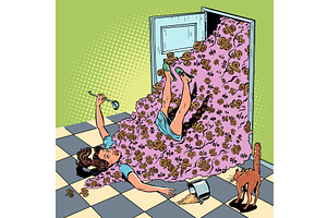 Tons of discounts and offers. A, a Person Illustration by rogistok