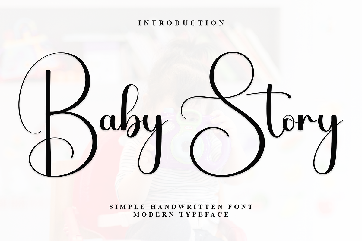 Baby Story, a Handwritten Font by FreshTypeINK (Photo 1 of 7)