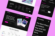 NFT Marketplace Web Design, a Wireframe Template by INSPR STD (Thumbnail 3 of 6)