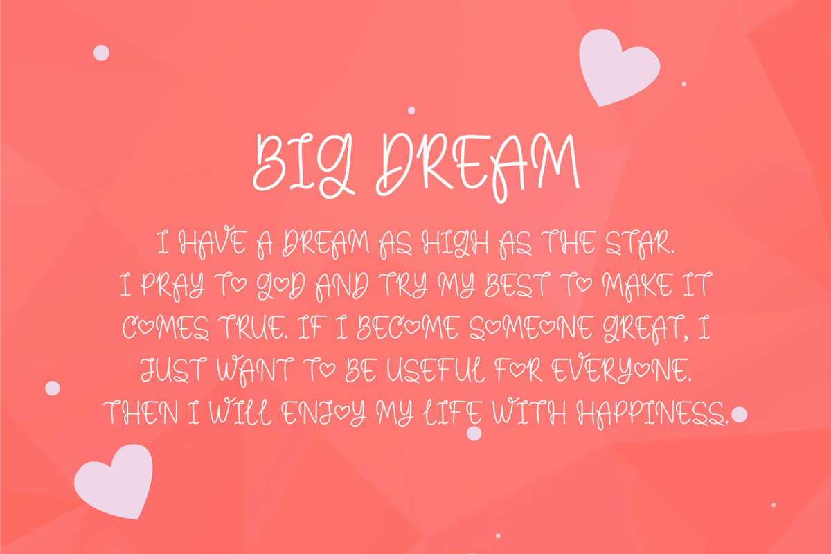 My Love - Valentine Handwritten Font, a Script Font by Mightyfire (Photo 3 of 4)