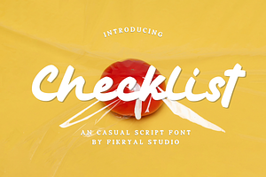 Checklist An Casual Script Font