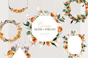 Watercolor Bundle -Orange Collection