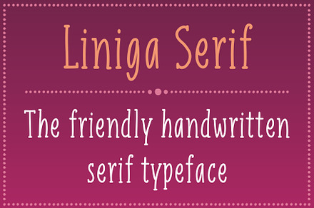 Liniga Serif Font