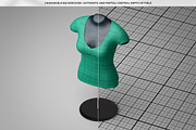 Female T-Shirt Mannequin Mock-Up, an Advertising Mockup by MassDream (Thumbnail 8 of 12)