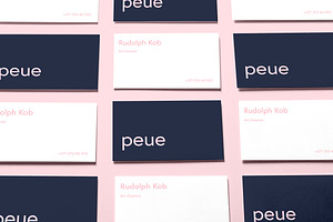 Peue Realsitic Business Card Mockup