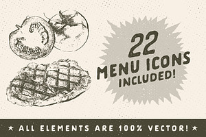 Rustic Menu Elements