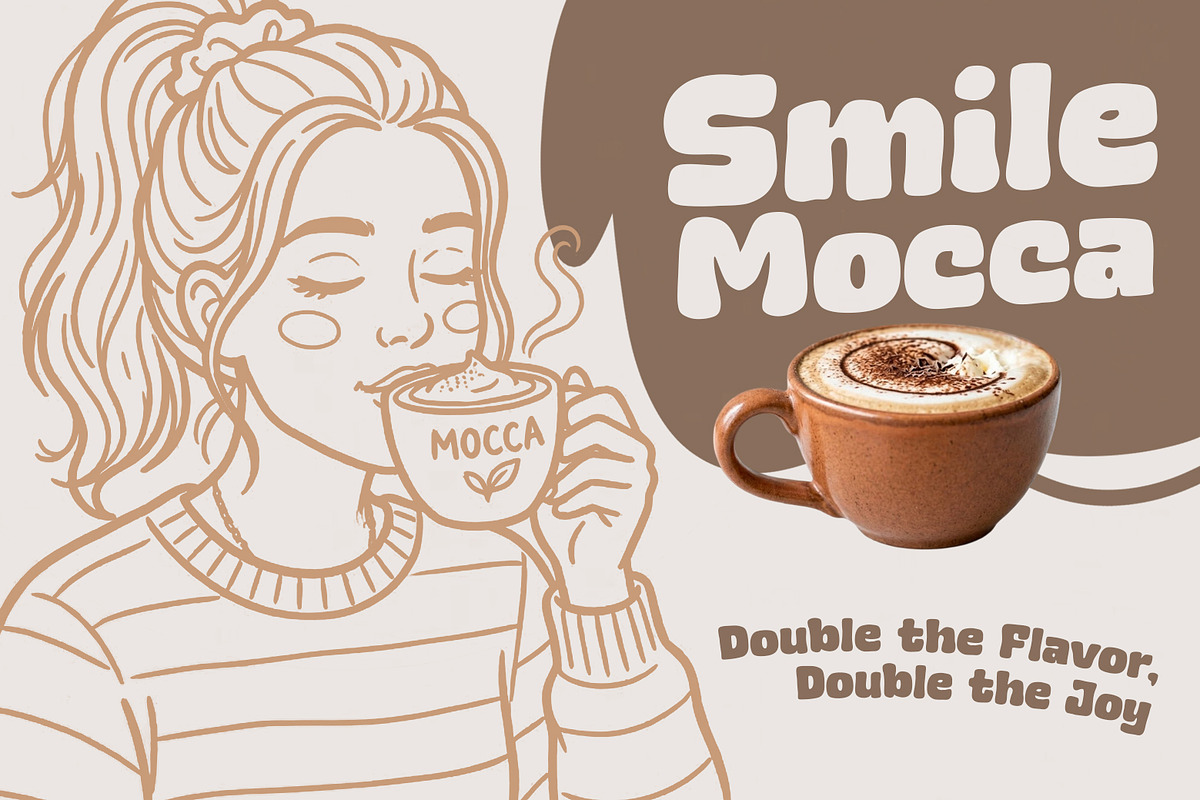 Admin Mocca - Display Food Font, a Handwritten Font by khurasan (Photo 2 of 6)