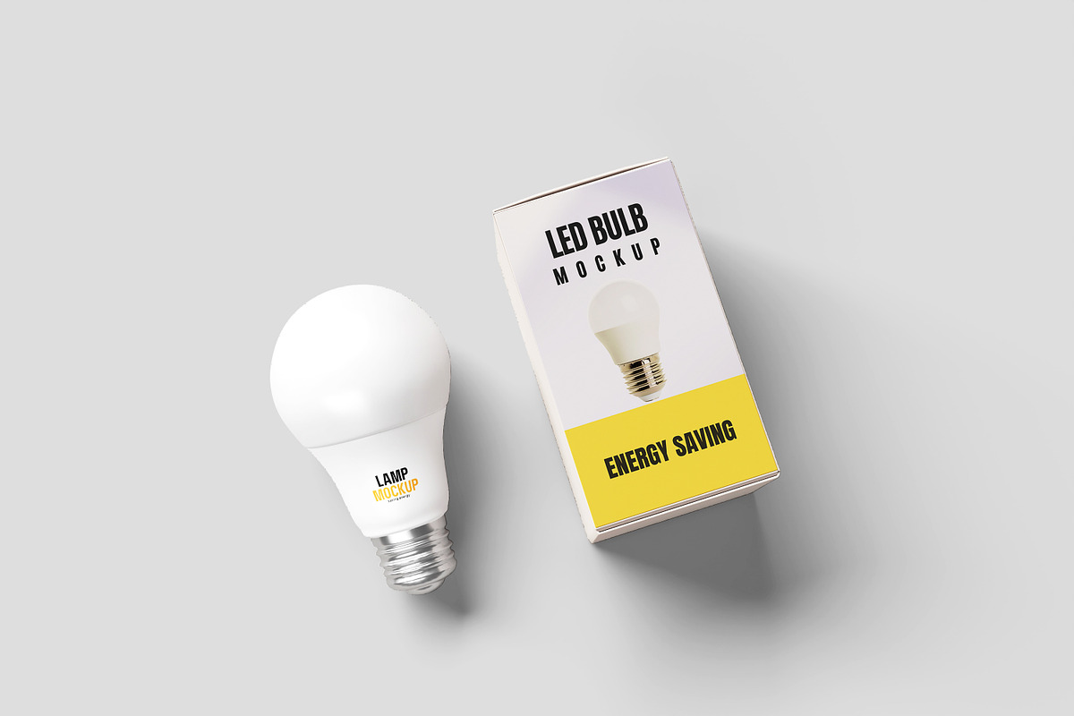 LED Bulb Mockup, a Product Mockup by Getdesign (Photo 6 of 6)