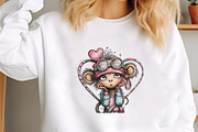 Valentines Day Monkey Sublimation, an Illustration by designcity5 (Thumbnail 5 of 5)