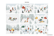 Winter season clipart, a Seasonal Illustration by LyubovZaytseva (Thumbnail 6 of 15)