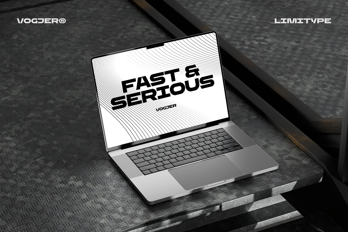 Vogjer - Bold Futuristic Font, a Sans Serif Font by limitype (Photo 10 of 14)