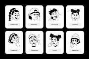 100 Animated Facial Expressions Icon, an Outline Icon by Prosymbols (Thumbnail 3 of 4)