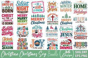 Christian Christmas SVG Bundle, an Object Graphic by DollarSmart