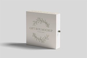 Sliding Gift Box Mockup